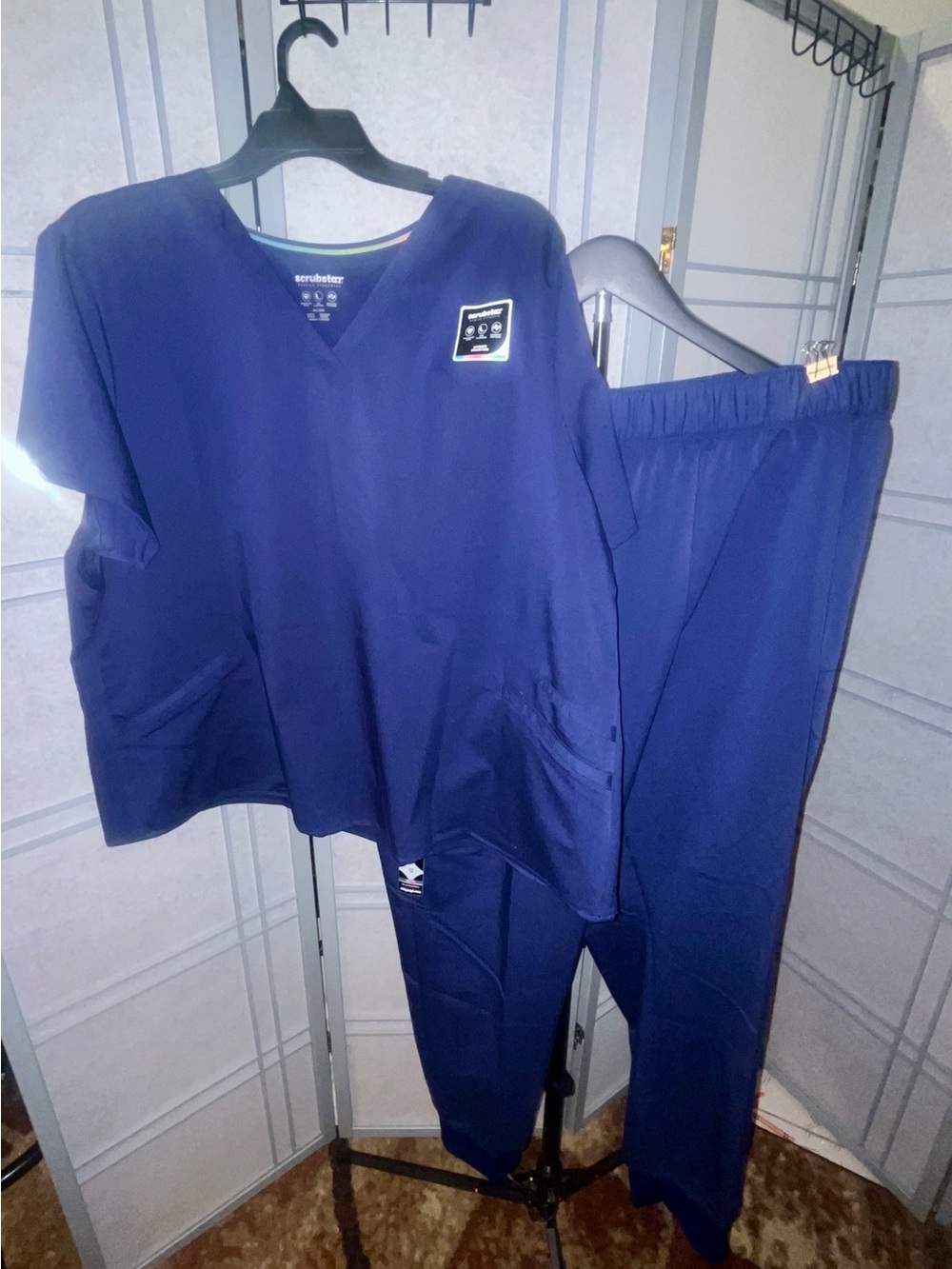 Scrubstar Navy Blue Scrub Set - Top & Pants